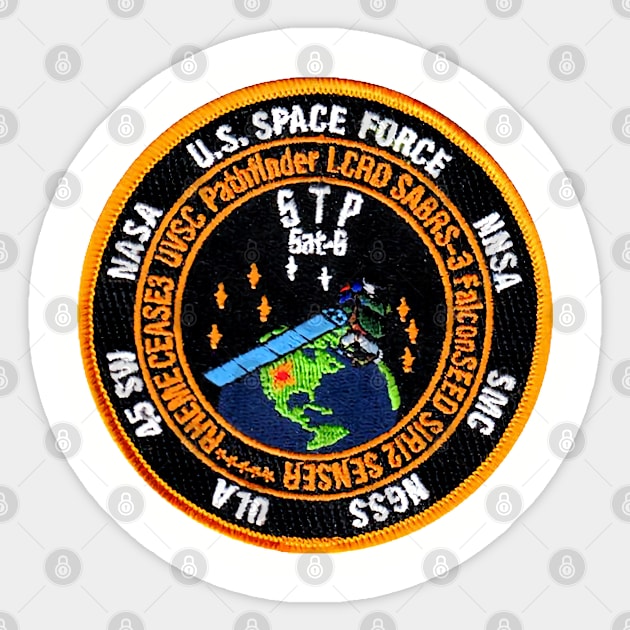 Space Test Program Sat 6 Sticker by Spacestuffplus